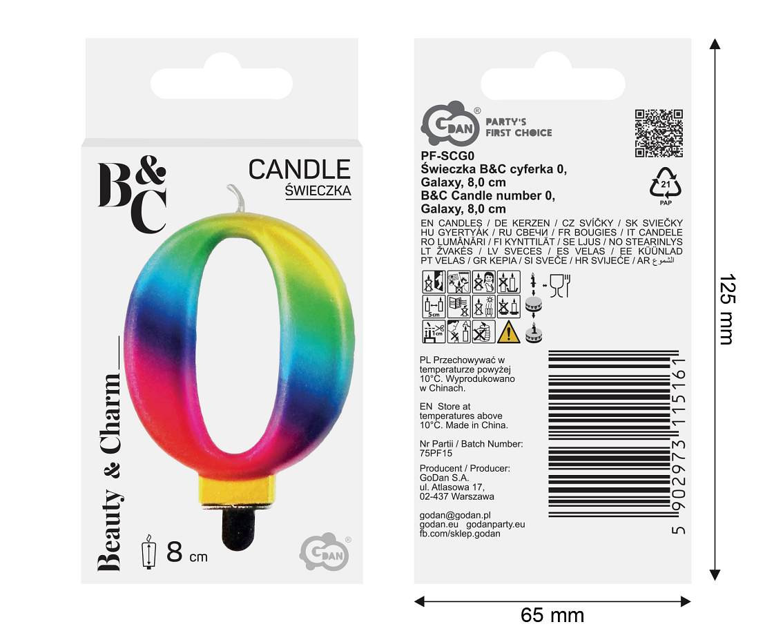Candle number 0, Galaxy, 8 cm